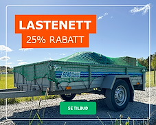 25% rabatt på lastenett
