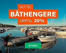 Alt til båthengere – opptil 20% rabatt