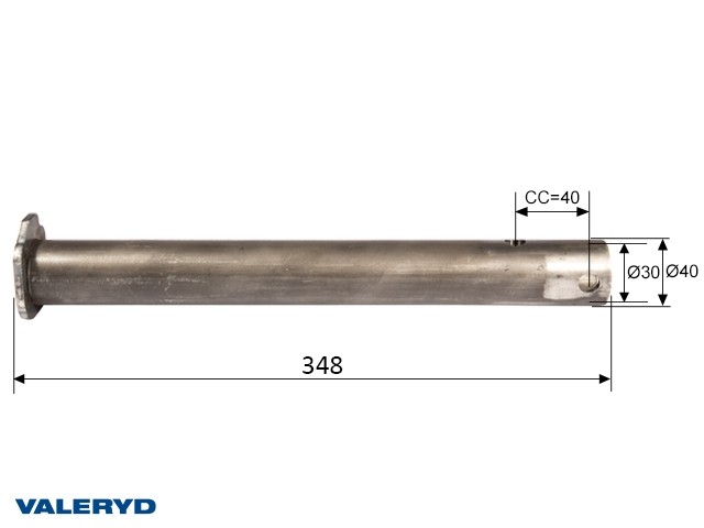 Dragrör Ø43 BPW ZAF 1,0-3
