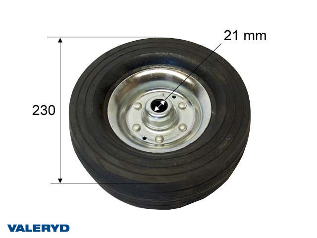 Stödhjulshjul 230*70 hål diam. 21 mm