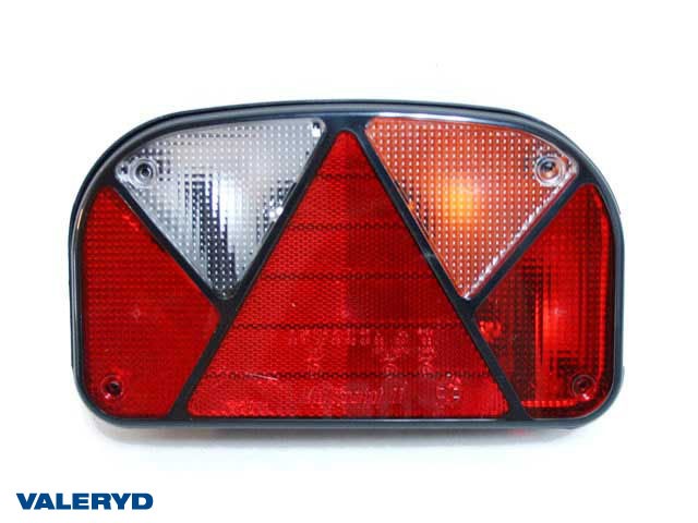 Baklampa Aspöck Multipoint 2 Höger L240xB140xH50 reflex. Gummigenomföring