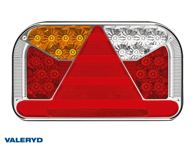 LED Baklys SCANDI-170 Ve 240x140x55 12/24V refleks, skilt-, dim- og ryggelys. in