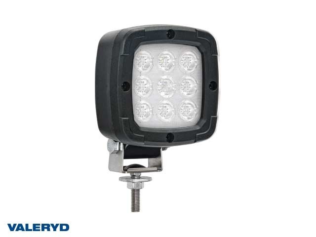 LED Arbetslampa svart hölje 100x100x74, skruvfäste