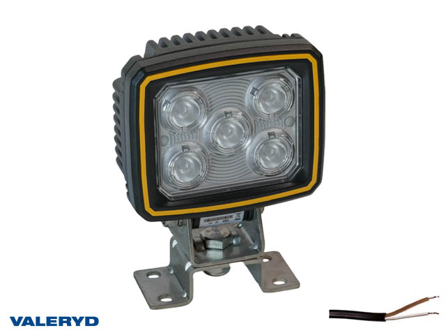 LED Arbetslampa Aspöck Workpoint 1500 153x112x48mm 12/24v med 1,5m lednings kabe