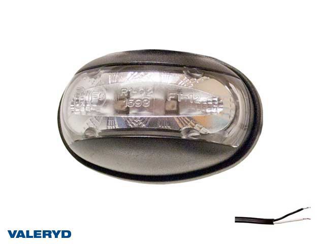 LED Positionsljus Valeryd 60x32x35 vit 12-30V inkl. 450 mm kabel