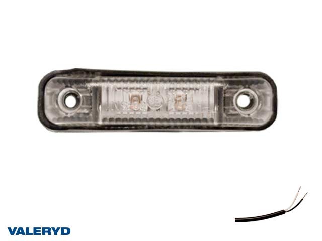 LED Positionsljus Valeryd 80x18x23 röd 12-30V inkl. 450 mm kabel
