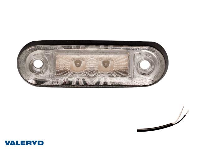 LED Positionsljus Valeryd 80x24x18 vit 12-30V inkl. 450 mm kabel