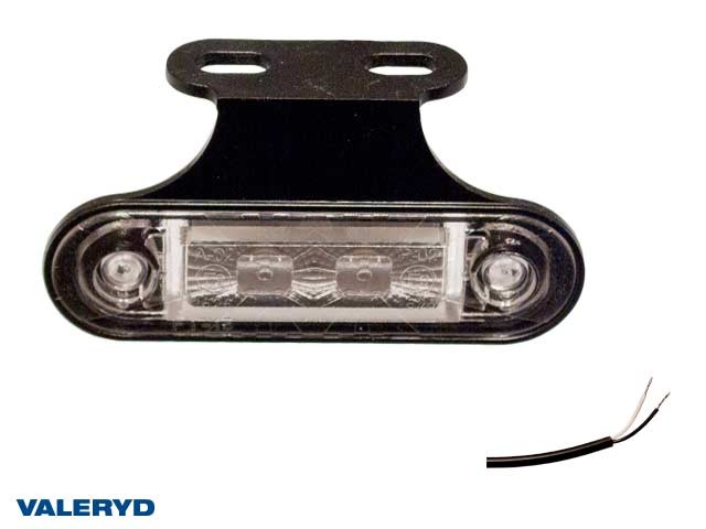 LED Positionsljus Valeryd 82x46x18 vit 12-30Vmed reflex inkl. 450 mm kabel