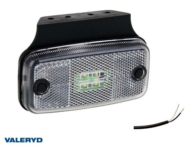LED Positionsljus Valeryd 110x75x30 vit 12-30V inkl. 450 mm kabel