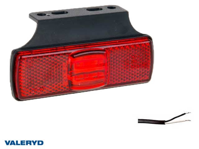 LED Positionsljus Valeryd 100x60x14.5 röd 12-30V inkl. 450 mm inkl. kabel