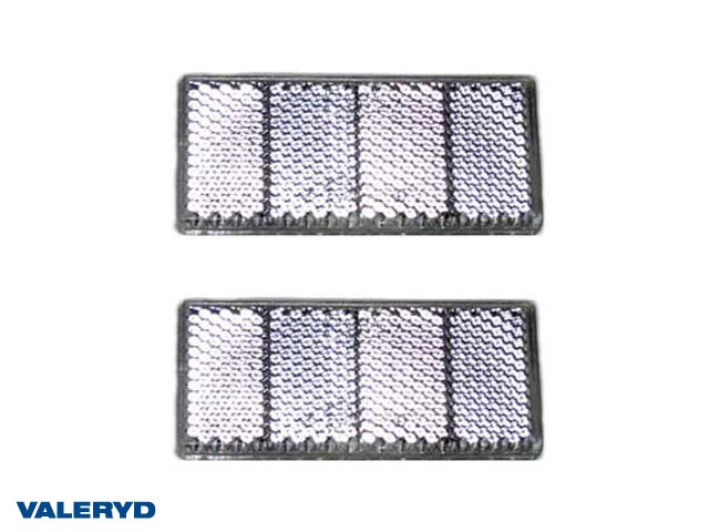 Rektangulär reflex 69*31,5 vit självhäftande (2-pack)