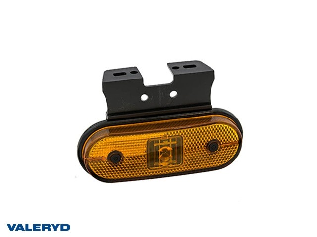LED Sidemarkeringslykt Aspöck Unipoint I 119x75x18mm gul 24V med P&R 0,50m ASS1