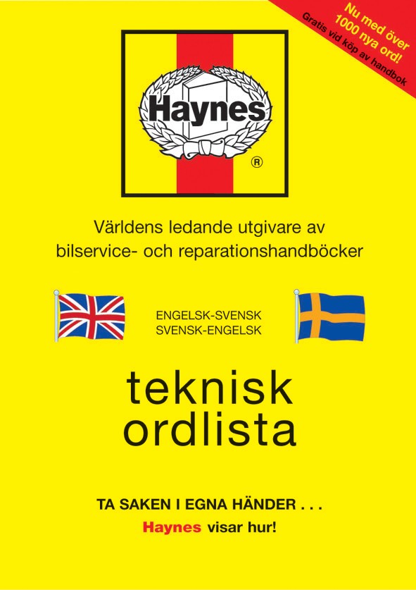 HAYNES svensk-engelsk ordliste