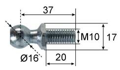 Kulebolt L=20 M10