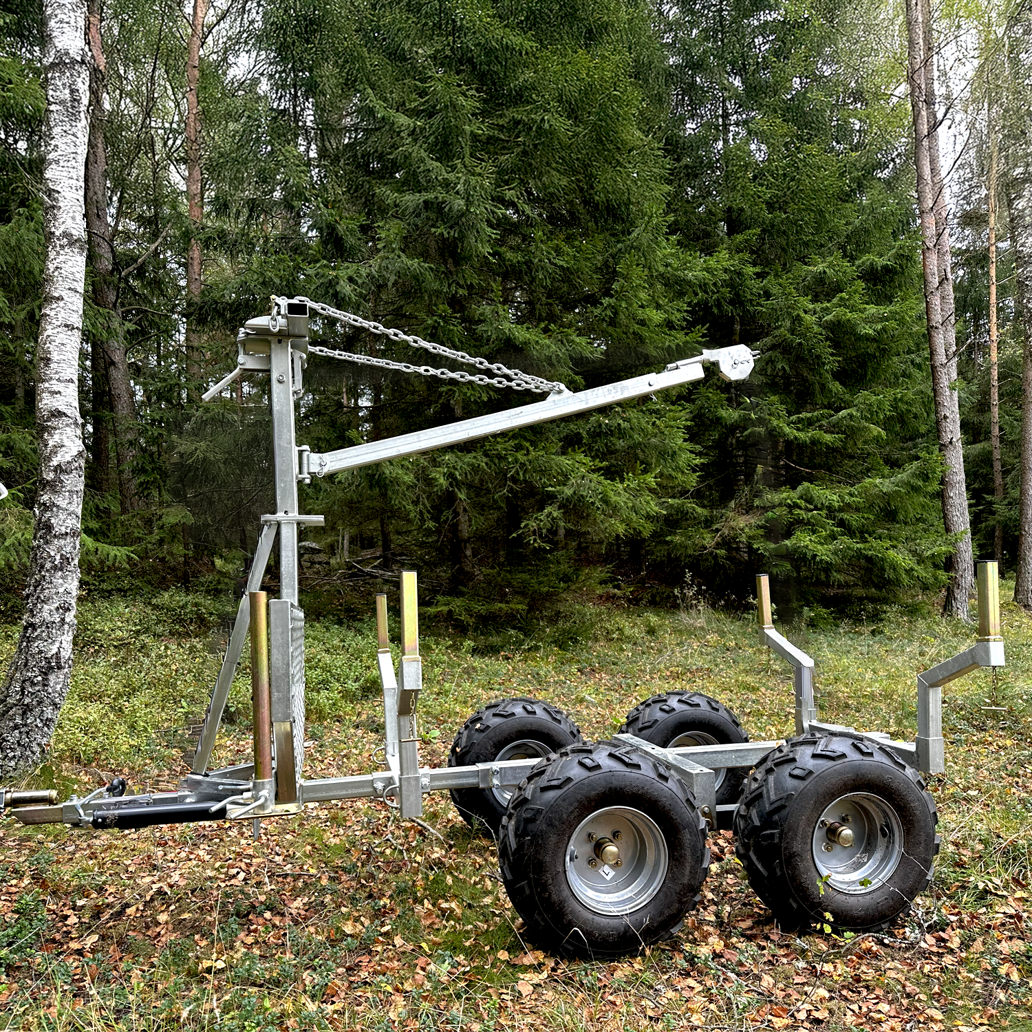 ATV Tømmervogn Med Kran