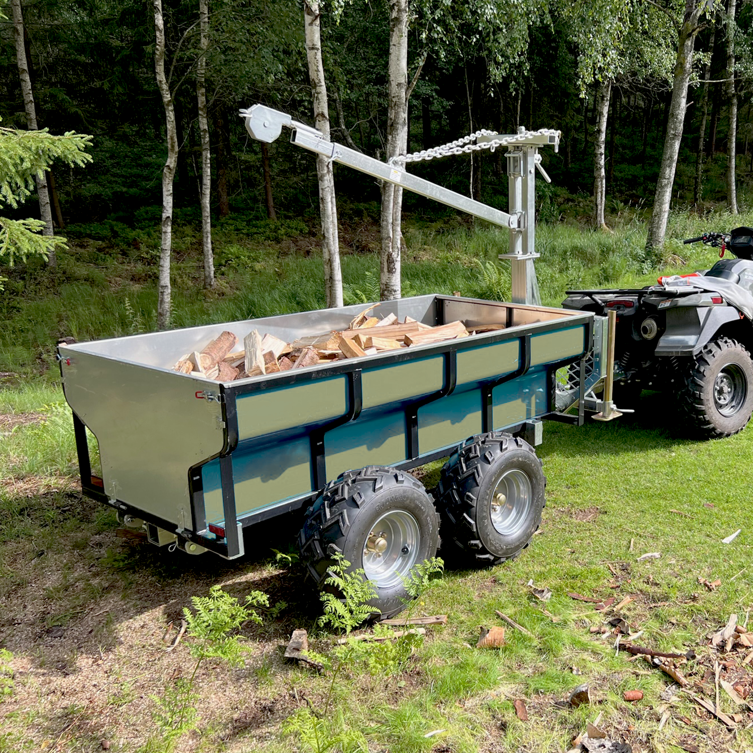 ATV-Pro - ATV Vagn med Flak & Kran