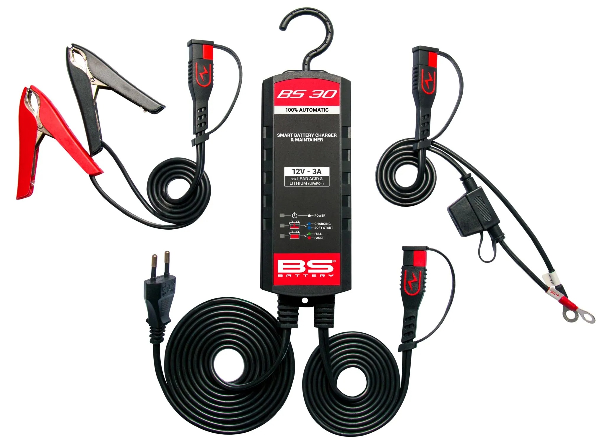 Batterilader BS30 12V 3A ATV, Moped & MC