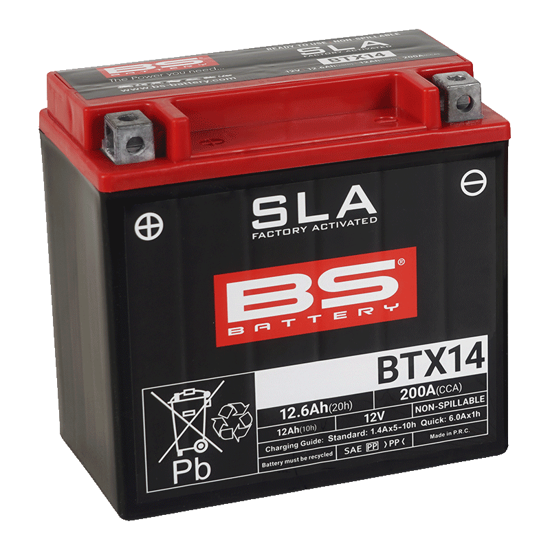 Bs Battery - BS ATV Batteri BTX14 SLA 12V (YTX14)