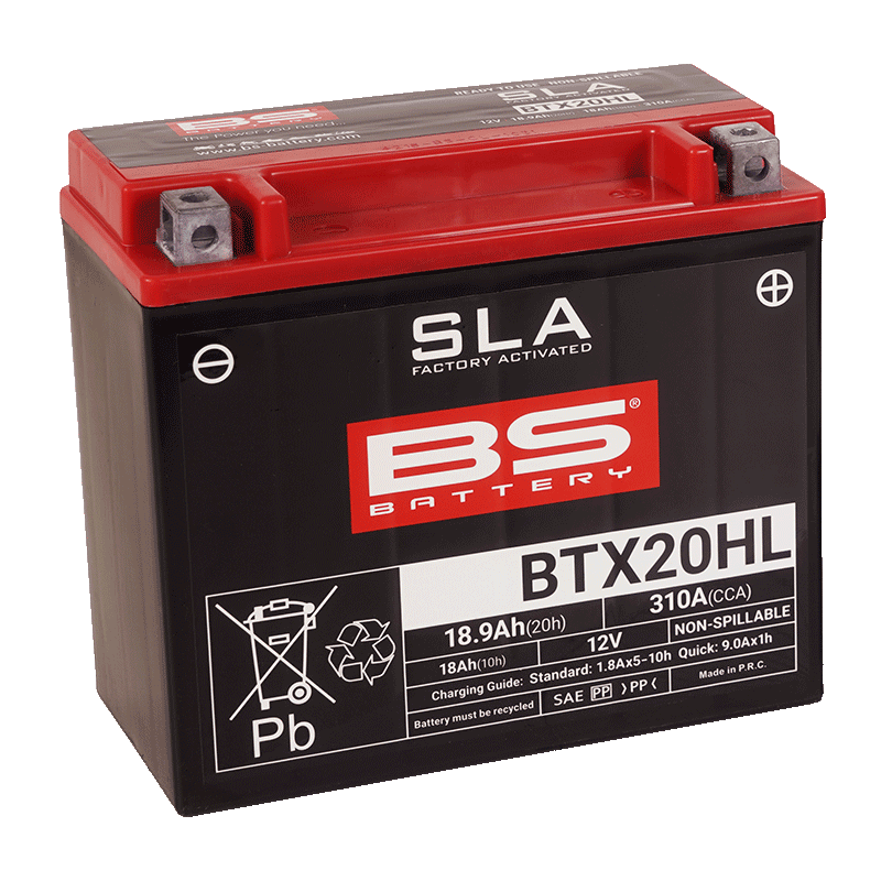 Bs Battery - BS ATV Batteri BTX20HL SLA 12V (YTX20HL-BS)