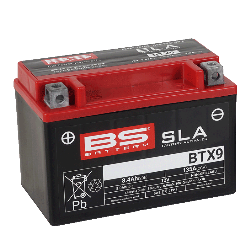 Bs Battery - BS ATV Batteri BTX9 SLA 12V (YTX9-BS)