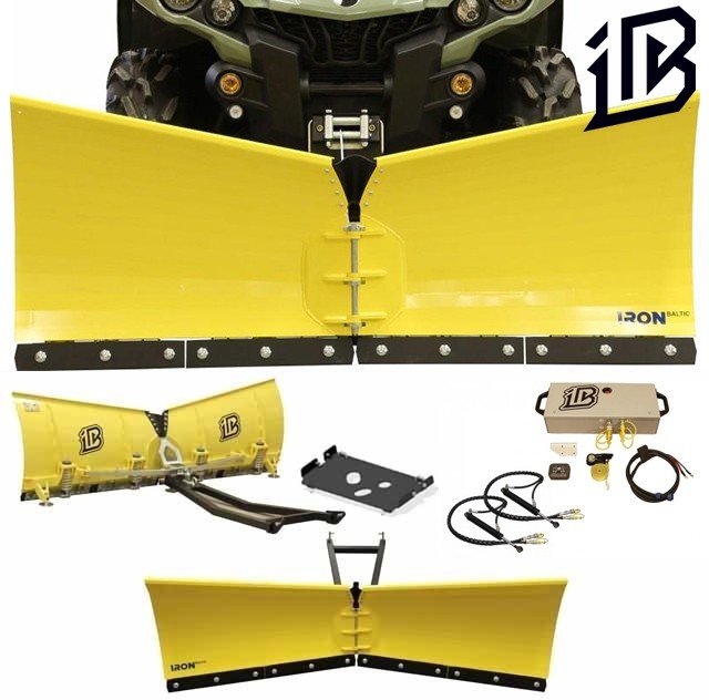 Iron Baltic (ib) - IB ATV/UTV HYDRAULISKT Plogpaket Vik-Plog 180cm Centermonterad GEN II