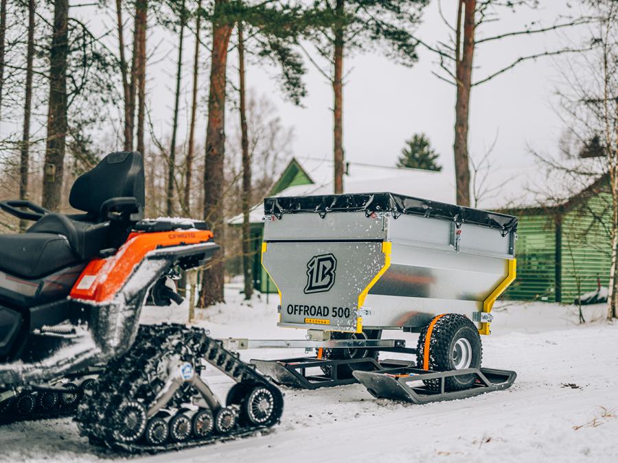 Iron Baltic (ib) - Släpvagns Skidor För Enkelaxlad Kärra (1 Par)