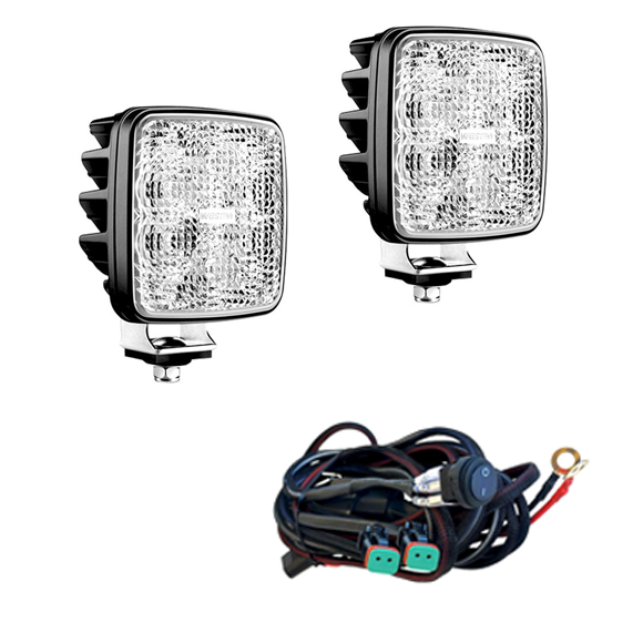 2 Led arbeidsbelysningssett (3200 lumen) med ledninger