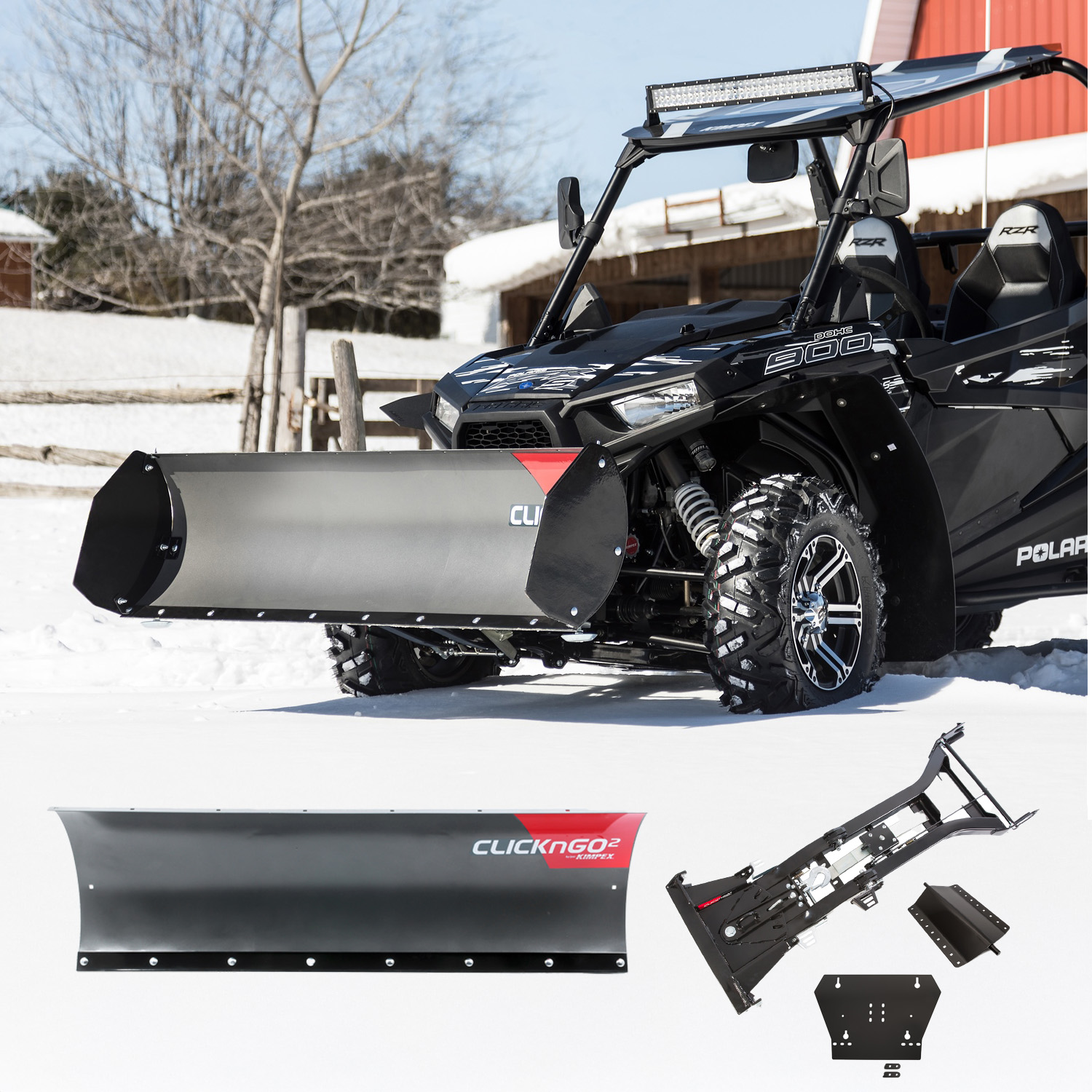 Kimpex - Click n Go 2 UTV Plogpaket 183cm