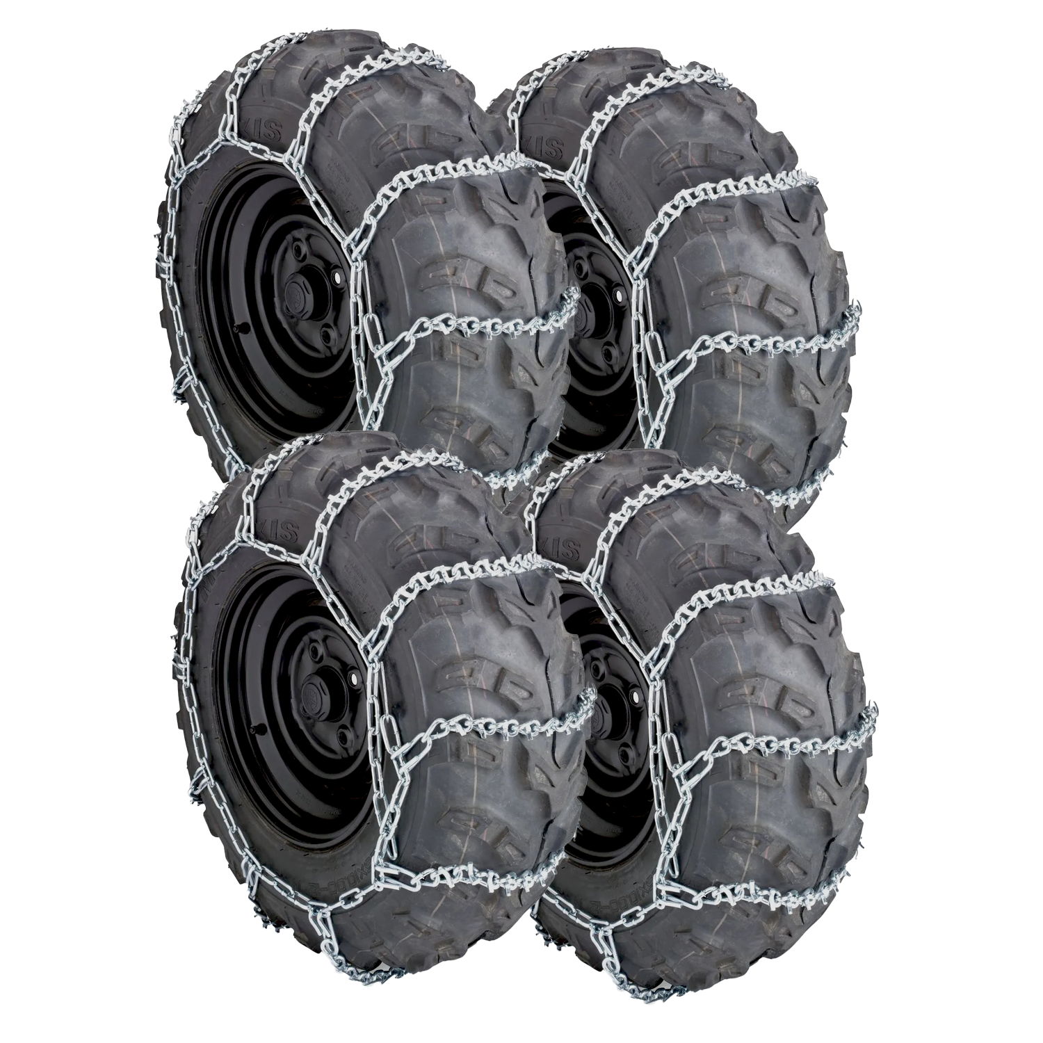 Snøkjettingpakke med pigger for dekk 25x8-12 & 25x10-12