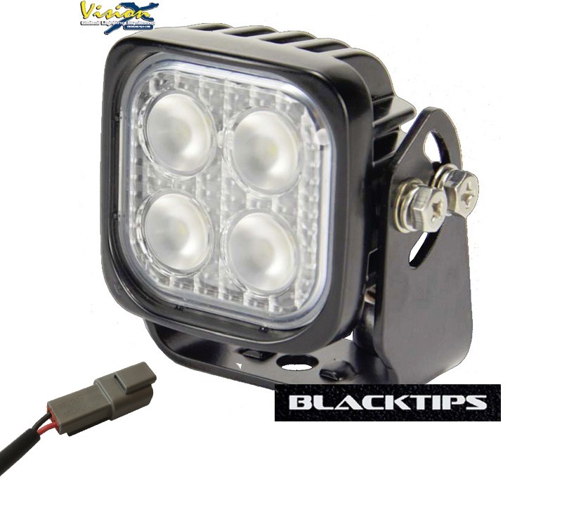 Vision X Blacktips 4 Led 12W / 2000 lumen 60 grader Flood arbeidslys