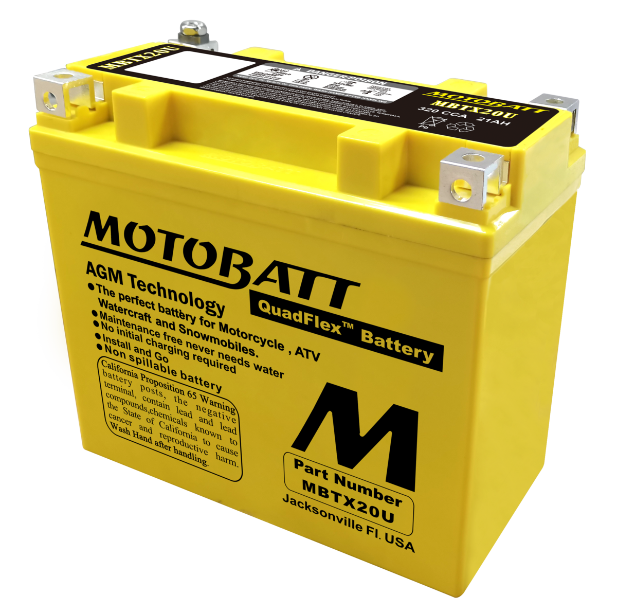 Motobatt - MBTX20U (YTX20)