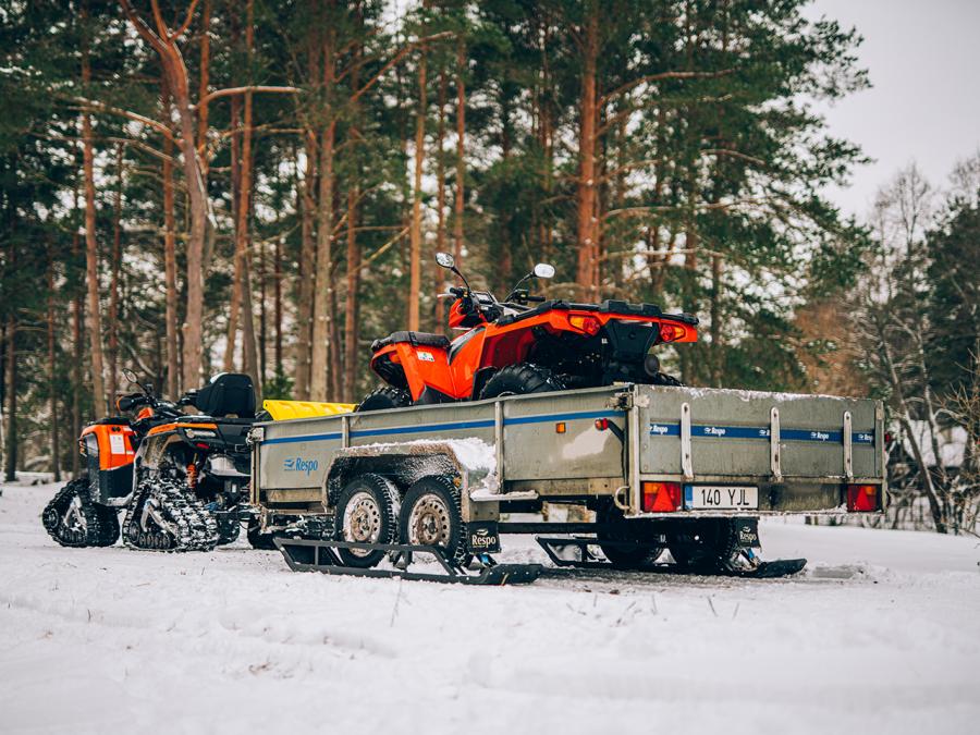 Perävaunusukset telikärryyn (1 pari)