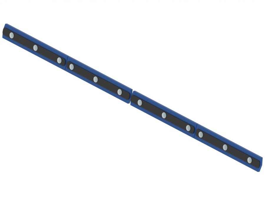 Iron Baltic (ib) - Slitstål Gummi Iron Baltic V-Plog GEN II 150cm