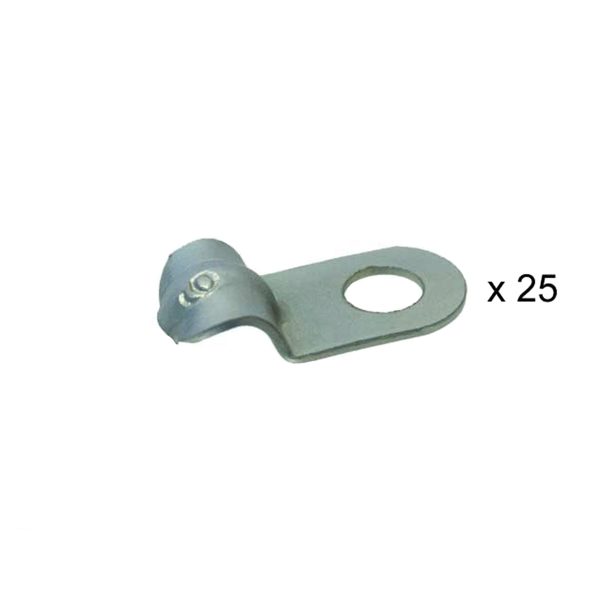 Kabelklämma metall 6 mm (25-pack)