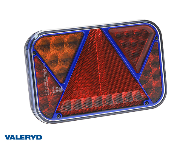LED Baklys SCANDI-270 Blå Ve 200x130x50 , 12V, Bajonettilslutning 5-pol CANBUS