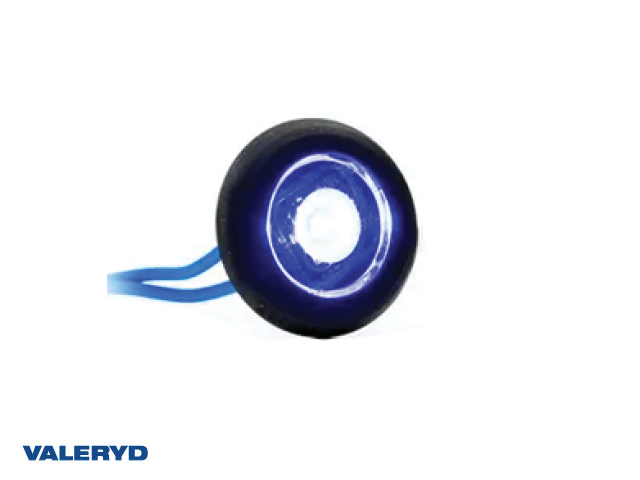 LED Positionsljus Valeryd Ø32x17,2mm Blå 12-36V inkl. 0.15m Kabel