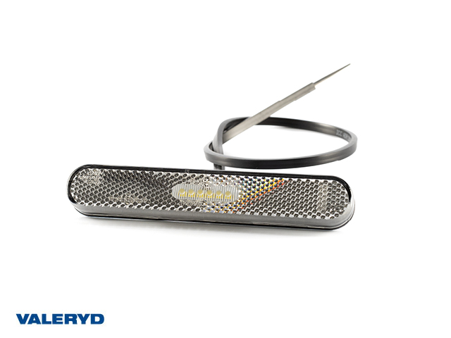 LED Posisjonslys Valeryd hvit med refleks 12-36V 0,5m kabel selvklebende