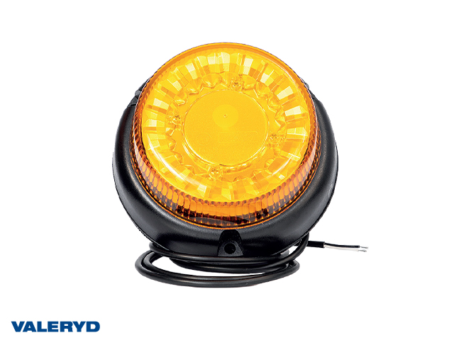 LED Roterende lys gul skrue montering, 1,5m kabel