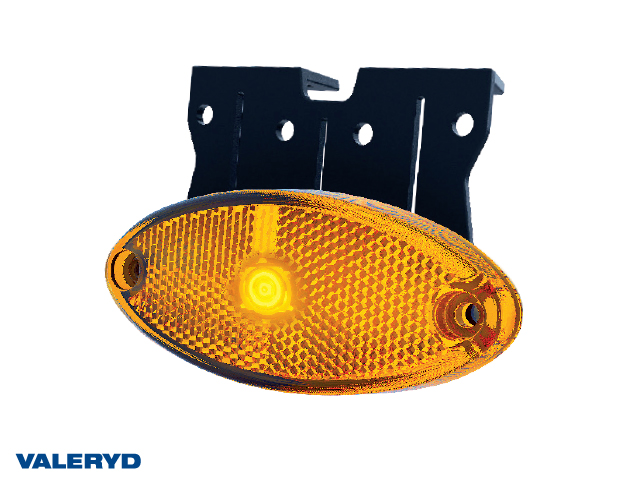 LED Sidemarkeringslykt 102,4x74x37,8mm 12-36V gul 50cm kabel inkl. QS075 kontakt