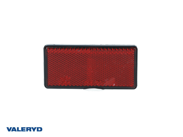 Rektangulär reflex Radex självhäftande röd Radex 103x51 mm