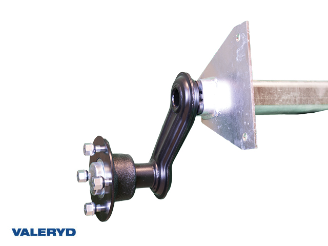 Släpvagnsaxel Obromsad 750 Kg 952/1350 4x100