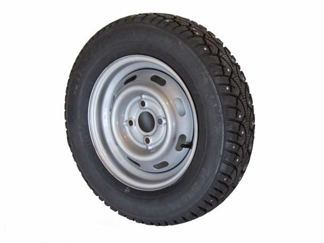 Hjul Höger Dubbdäck 155/80R13 Fälg 4.0x13 Bultcirkel 4x100
