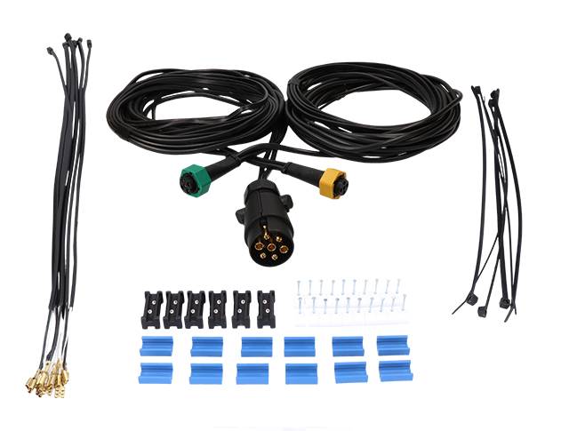 Kabelsats 7-pol, 9m, dimljus