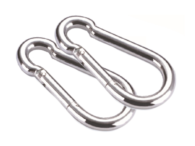 Karbinhake DIN5299 C 5x50mm, 45 Kg Rostfritt stål (2-pack)