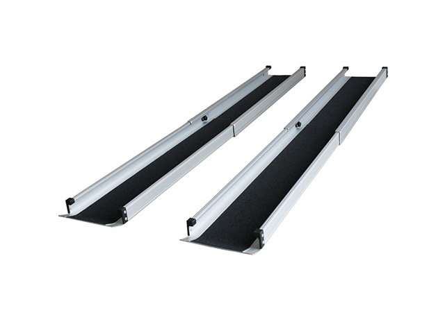 Lastramp aluminium 1220x189mm, vikbar: 835x189mm, 272kg/par (2-pack)
