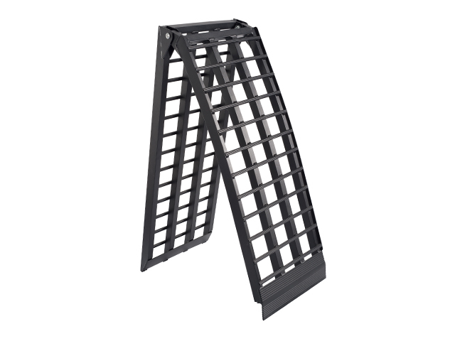 Lastramp aluminium svart 2380x450mm, vikbar: 1230x450mm, 680 kg