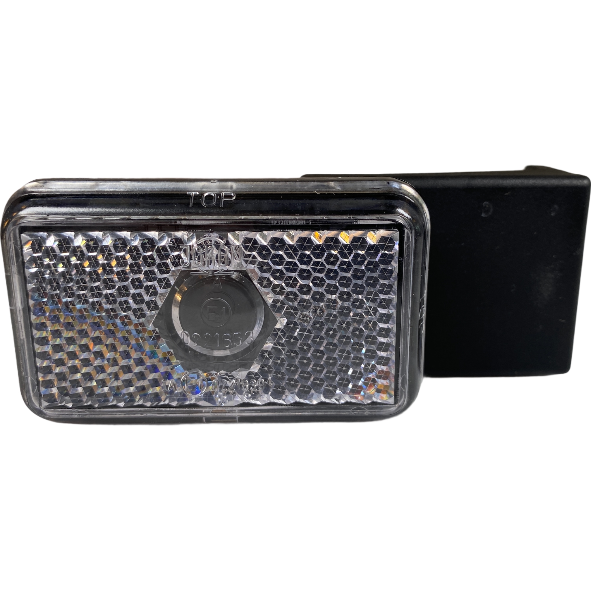 Positionsljus Jokon höger L74xB45xH22,5 vit med gummifäste