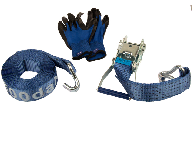 Spännbandset Standard 50mm x 6m 2500Kg (daN) med Handskar