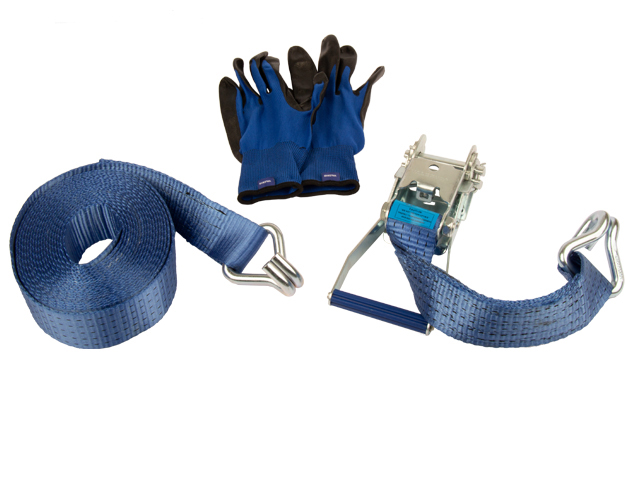 Spännbandset Standard 50mm x 8m 2500Kg (daN) med Handskar