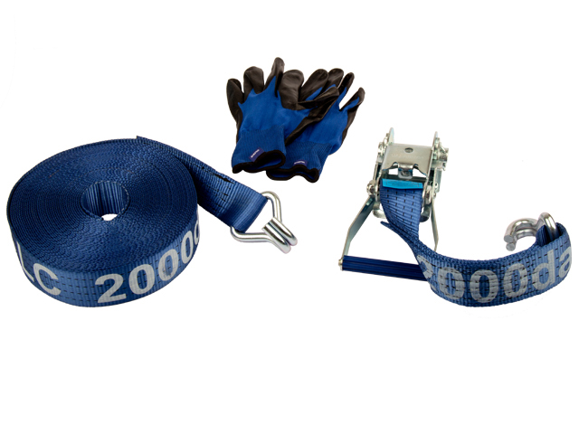 Spännbandsset Standard 50mm x 17m 2000Kg (daN) med Handskar